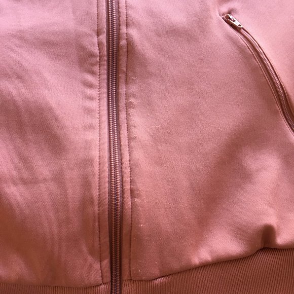 ADIDAS Dark Peach White Firebird Logo Embroidery Zip Pockets Track Jacket - Picture 12 of 16